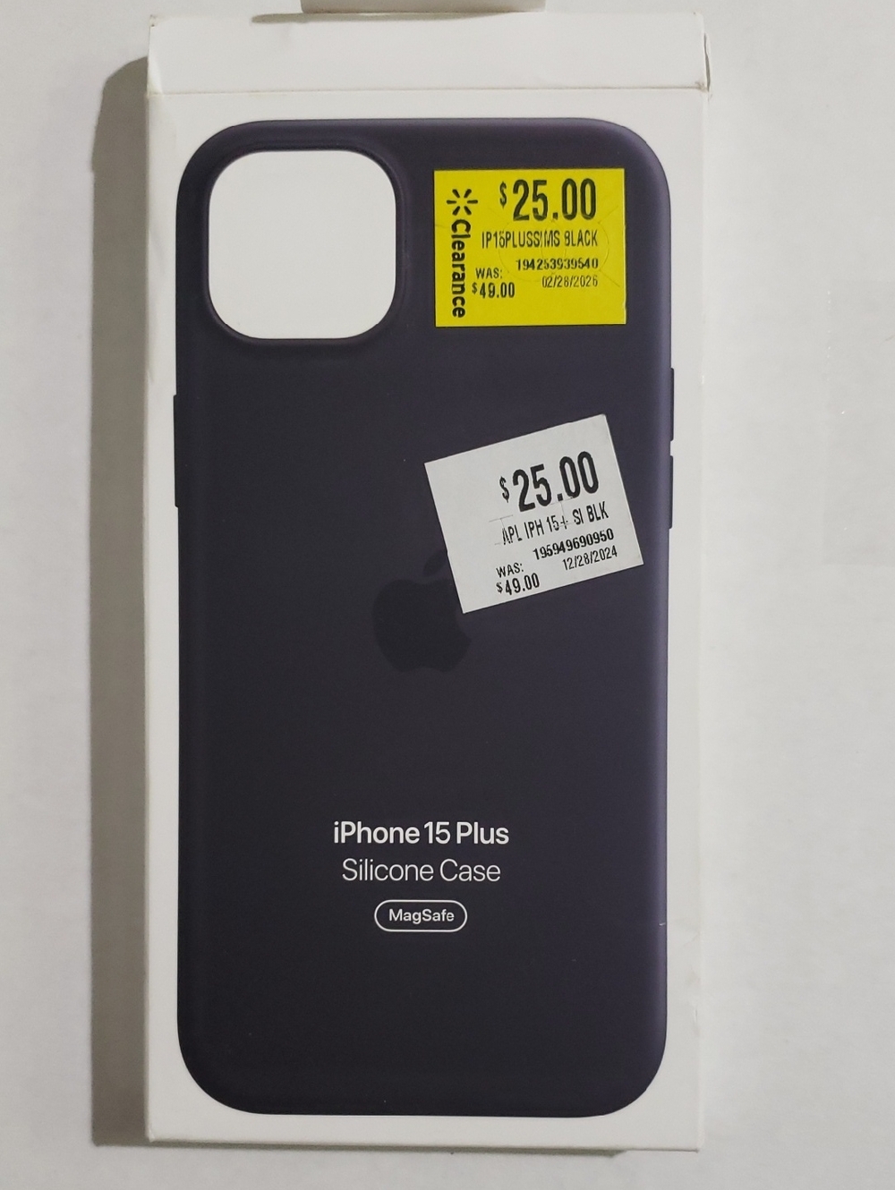OEM Silicone Case For iPhone 15 Plus, With Magsafe, Black